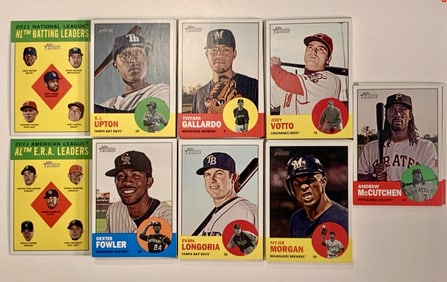 Topps Heritage MLB Mini & Regular Card 9-Card Multi-Lot