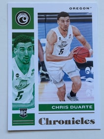 2021-22 Panini Chronicles Chris Duarte Rookie Card