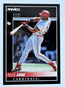 1991 Pinnacle Felix Jose – St. Louis Cardinals