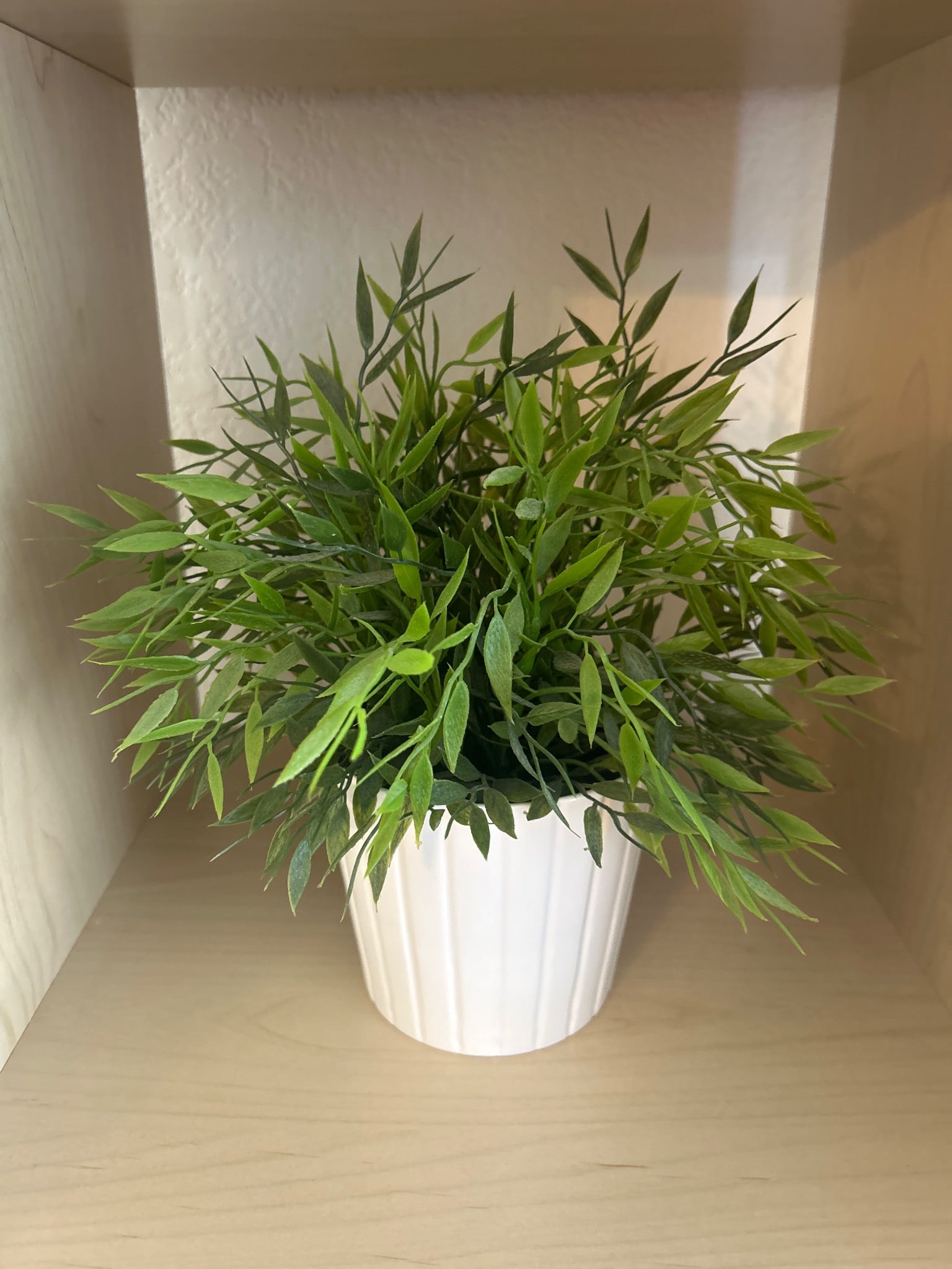 Artificial Potted Plant in IKEA Kardemumma White Planter (1 of 2)