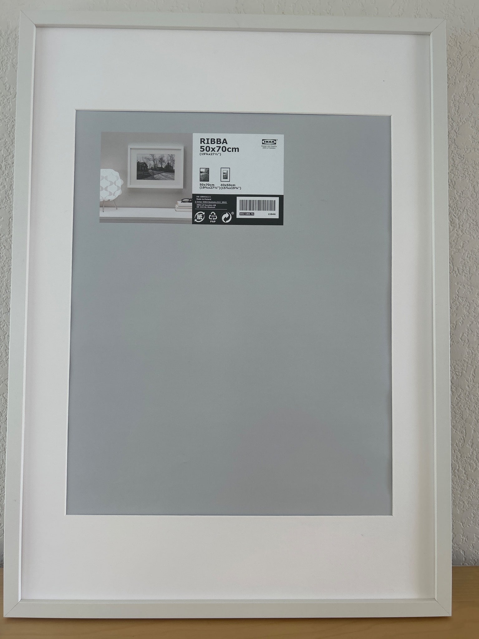 IKEA Ribba Picture Frame, White, 50Ã—70 cm (1 of 3)