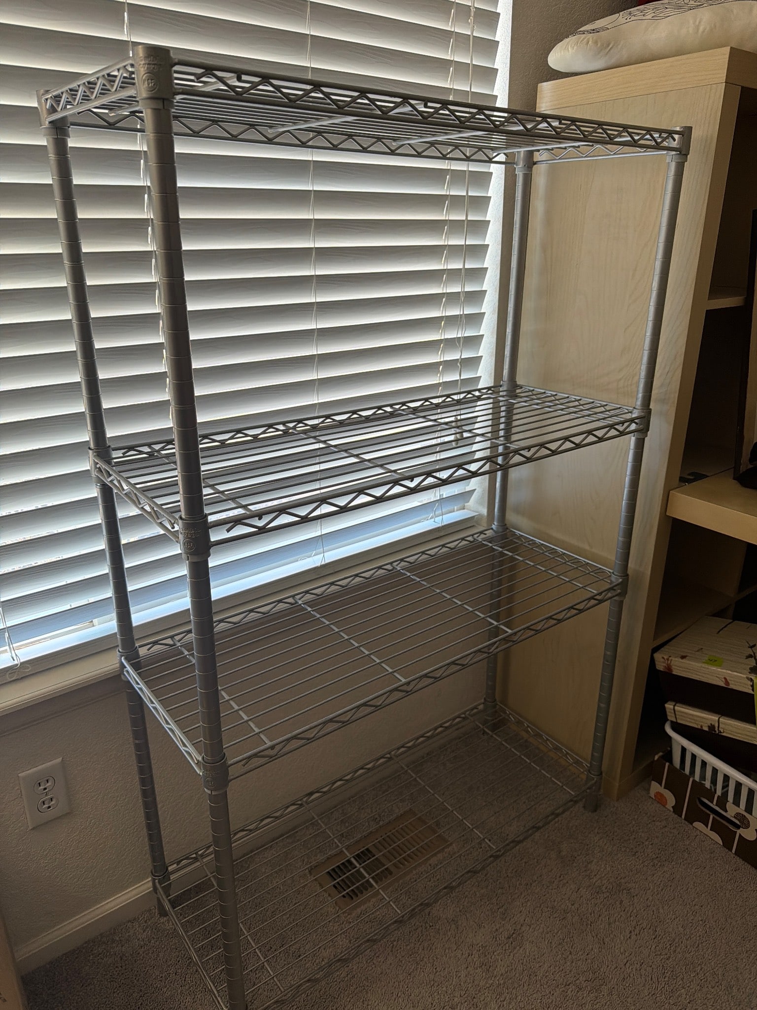 Four-Tier Metal Wire Shelf Storage Unit (1 of 1)