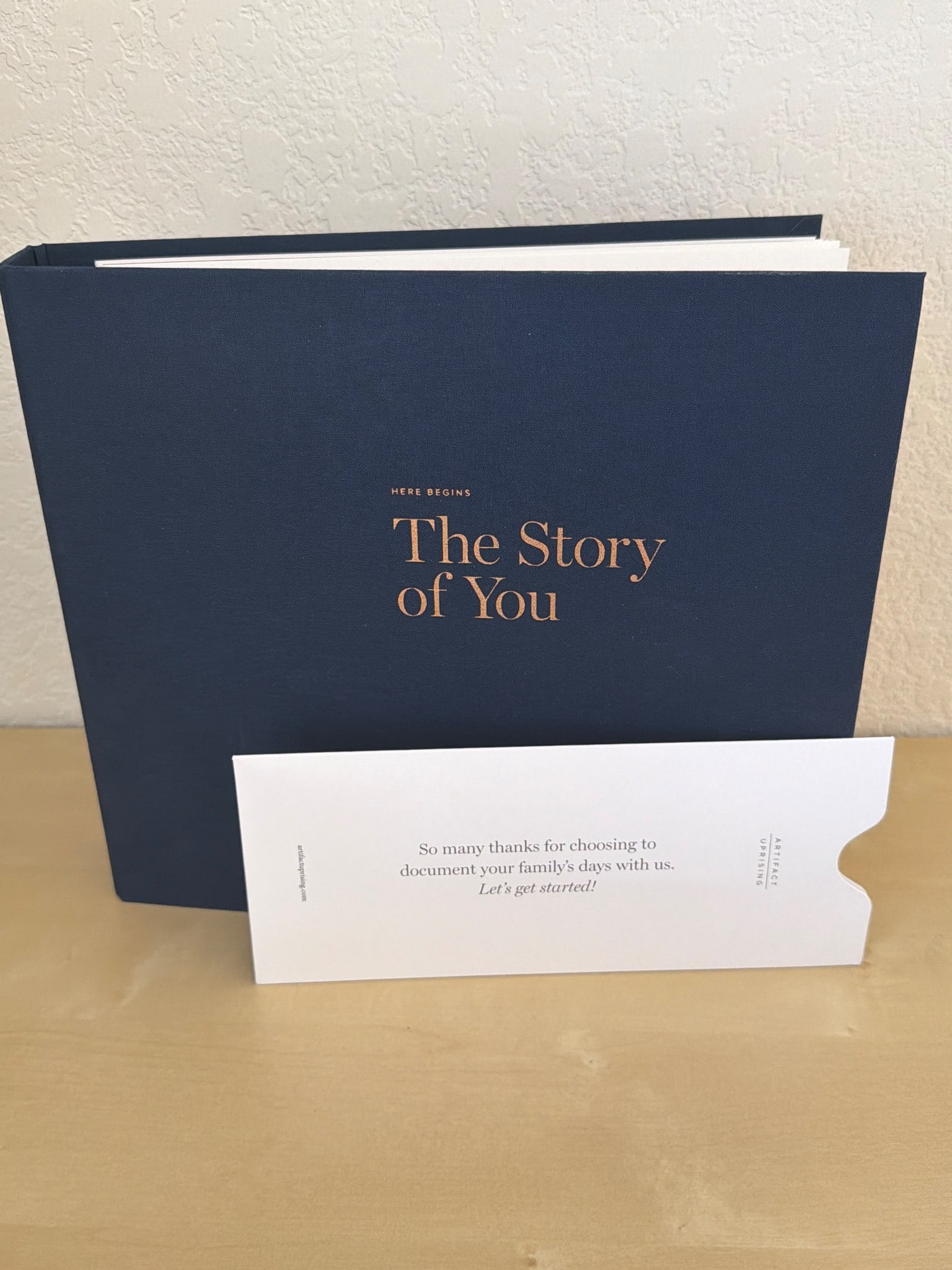 Artifact Uprising The Story of You Baby Book in Navy (1 of 3)