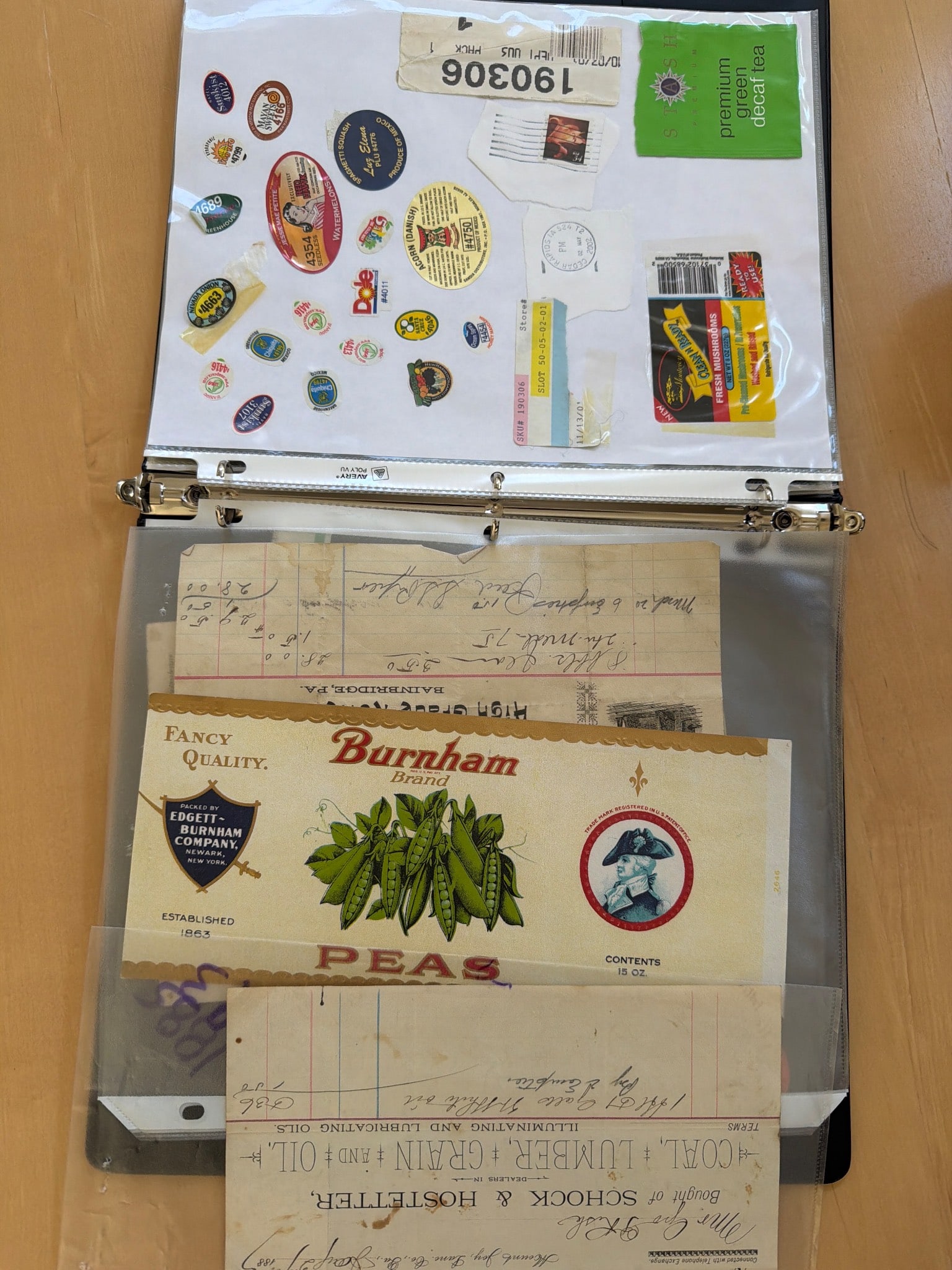 Vintage Ephemera Collection Including Labels, Receipts, and Telegram (1 of 2)
