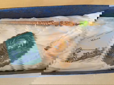 M.G.S. Glass Dip Pen with Ink Holder in Box