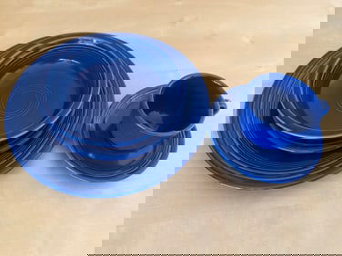 Homer Laughlin Fiesta Cobalt Blue Dinnerware Set