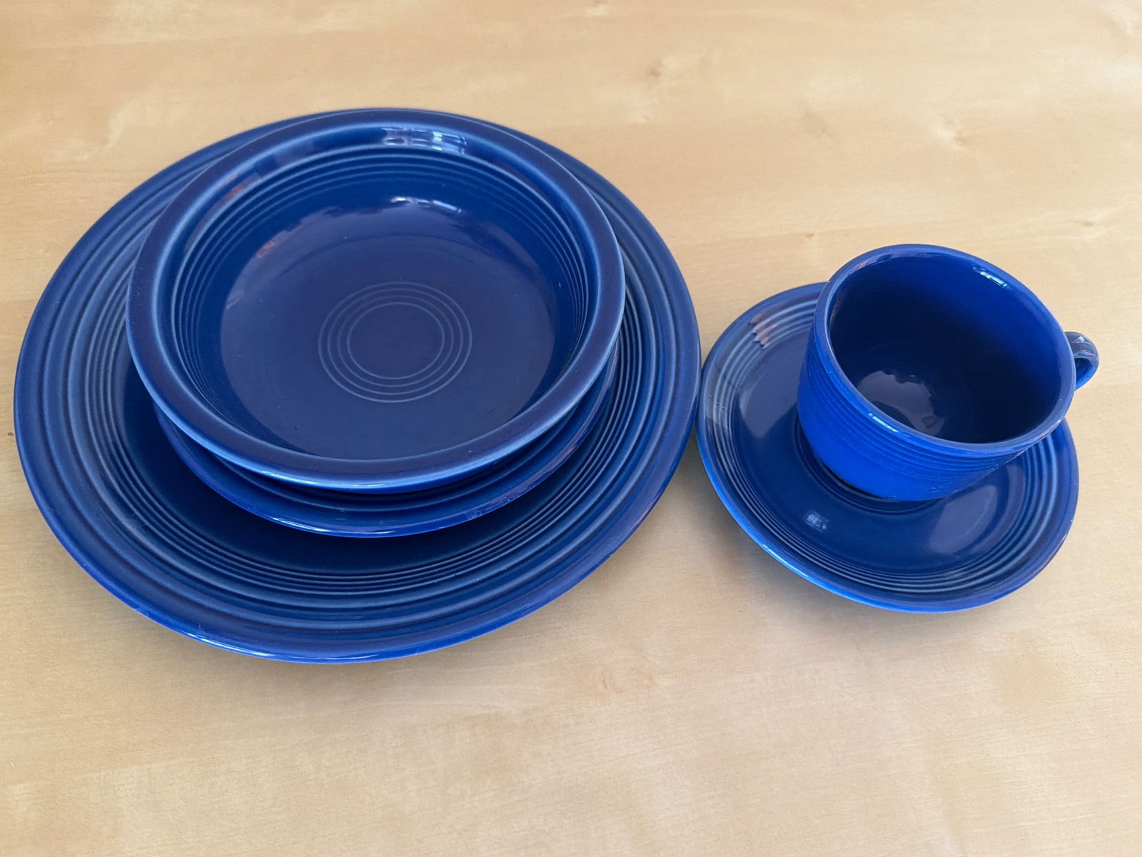 Homer Laughlin Fiesta Cobalt Blue Dinnerware Set (1 of 2)