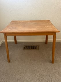 Vintage Wooden Coffee Table with Tapered Legs