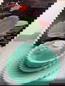 Vintage Homer Laughlin Fiesta Seamist Green Dinnerware Set