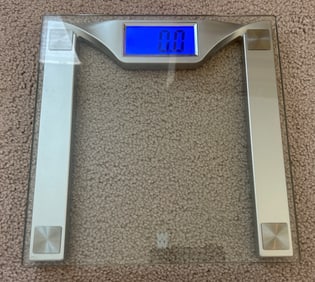 Digital Glass Weight Scale with Backlit Display