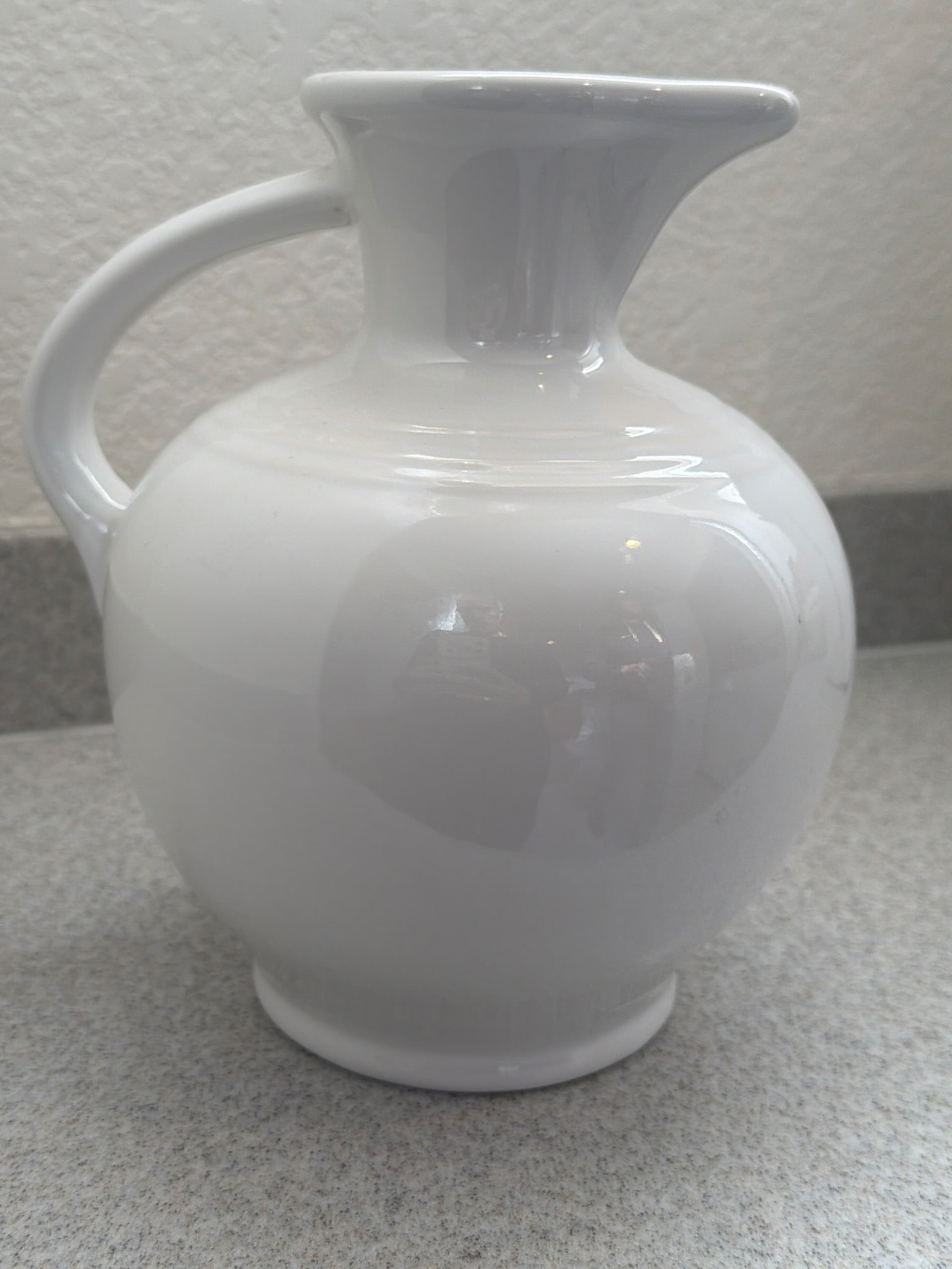 Fiesta Ivory Disc Pitcher (1 of 2)