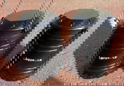 Two Lepre LE Collapsible LED Camping Lanterns