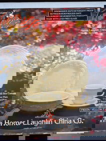 Homer Laughlin Fiesta Yellow Dinnerware Set for One