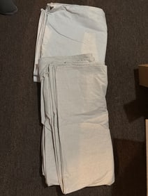 Painters Drop Cloth Material in Neutral Fabric