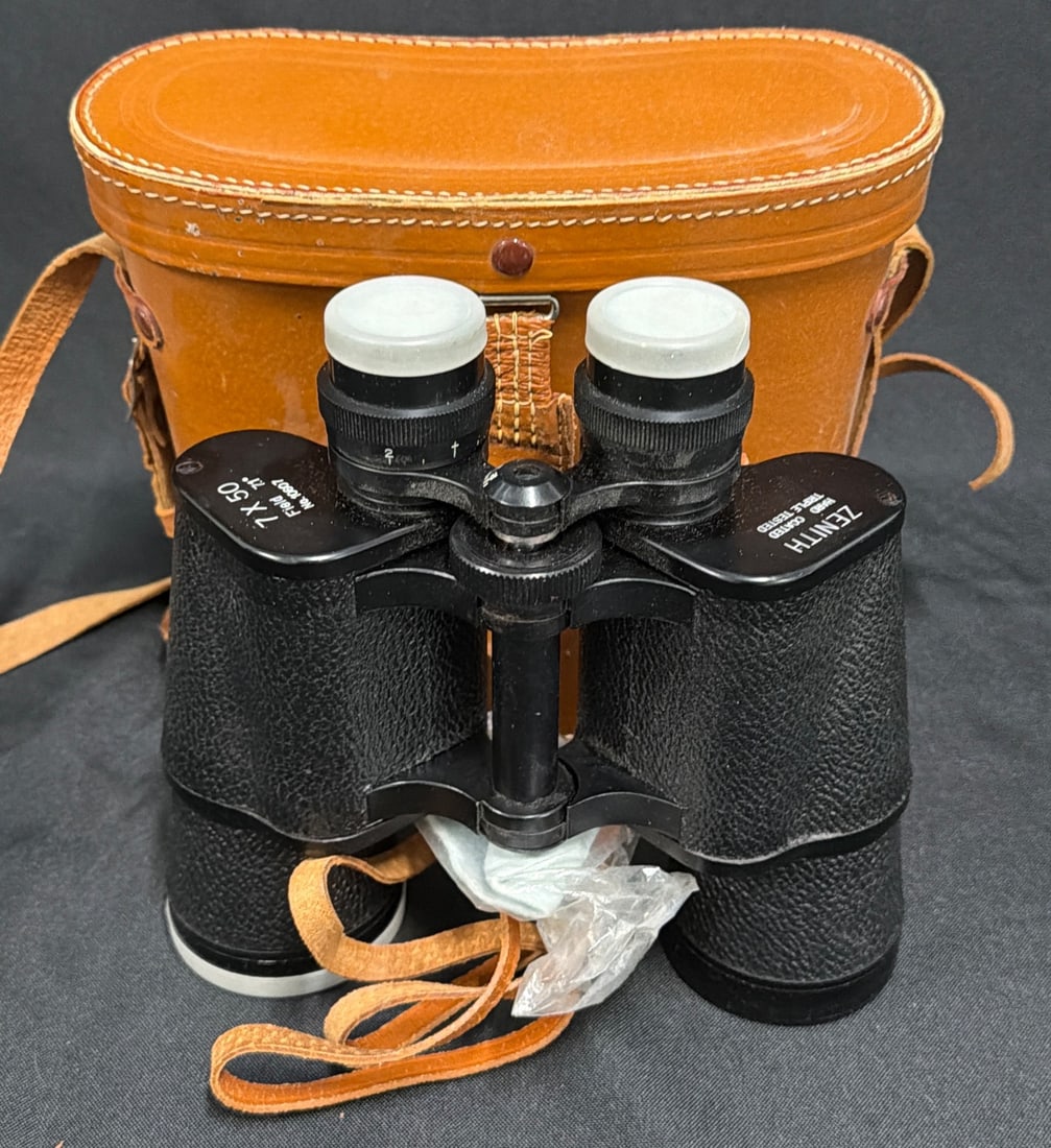 Zenith Triple 7×50 Binoculars with Leather Case