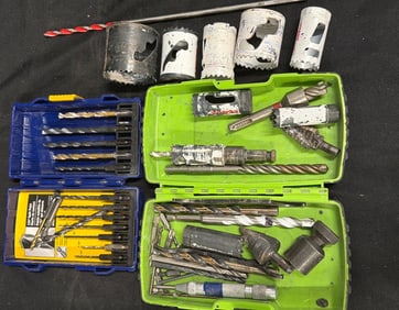Drill Bits and Hole Saws with Cases
