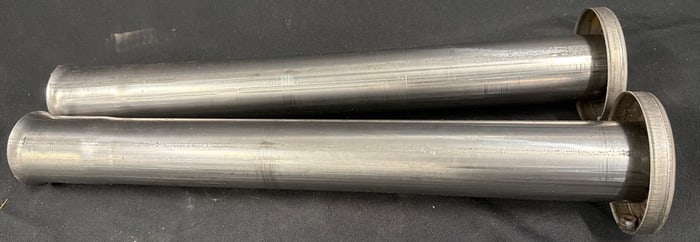 Cylindrical Metal Tubes with Flanged Ends