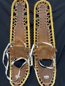 Vintage Sherpa Snow-Claw Snowshoes With Leather Bindings