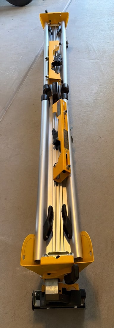 Dewalt DW7231 Miter Saw Mounting Brackets on Aluminum Beam (1 of 2)