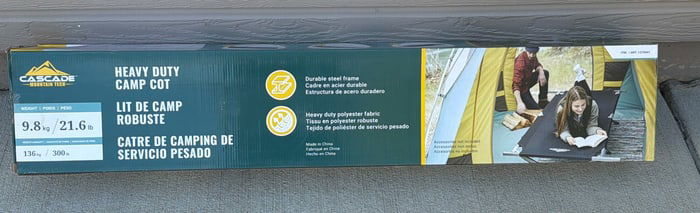 Cascade Mountain Tech Heavy Duty Camp Cot