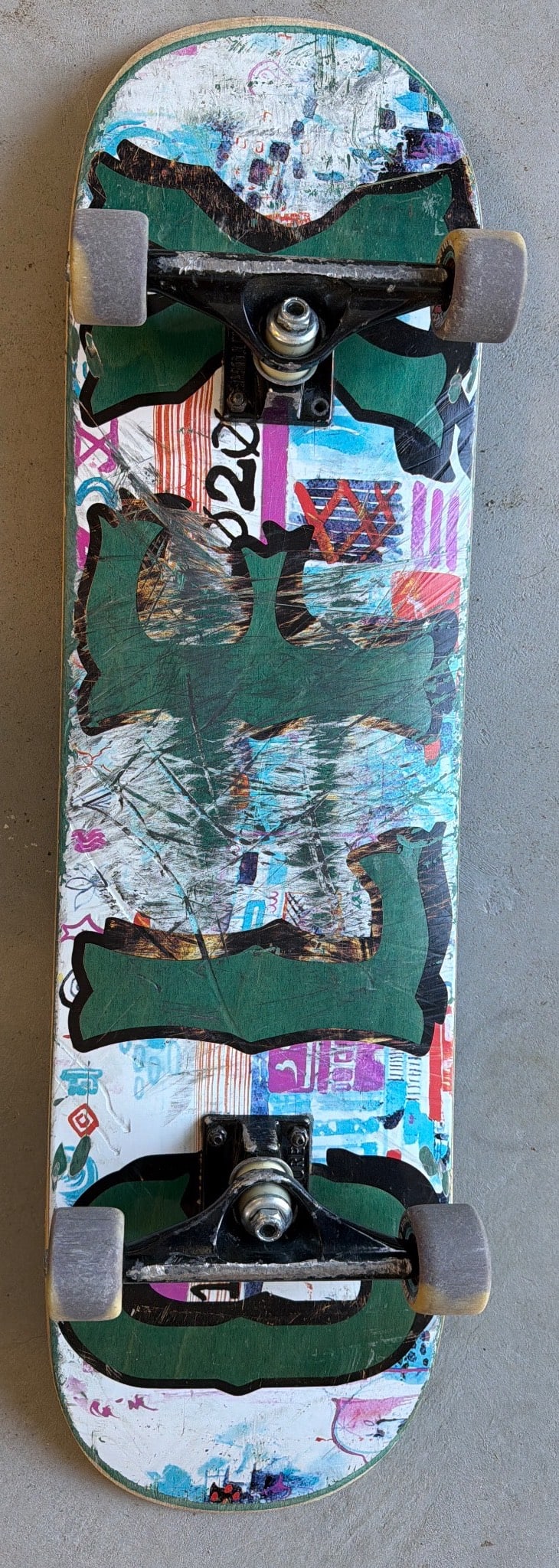 Skateboard with Custom Graphics and Grip Tape (1 of 2)