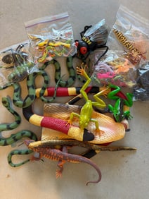 Plastic Toy Insects, Reptiles, and Amphibians