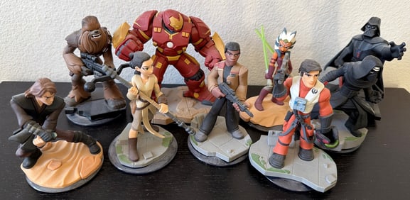 Disney Infinity Figurines Featuring Marvel and Star Wars Characters