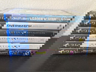 6 PS4 Video Games Including Plants vs. Zombies, Overwatch, and Destiny Series