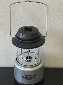 Coleman Battery-Powered Lantern with Plastic and Metal Construction