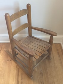 Vintage Wooden Child’s Rocking Chair