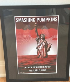 Framed Smashing Pumpkins Zeitgeist Promotional Poster