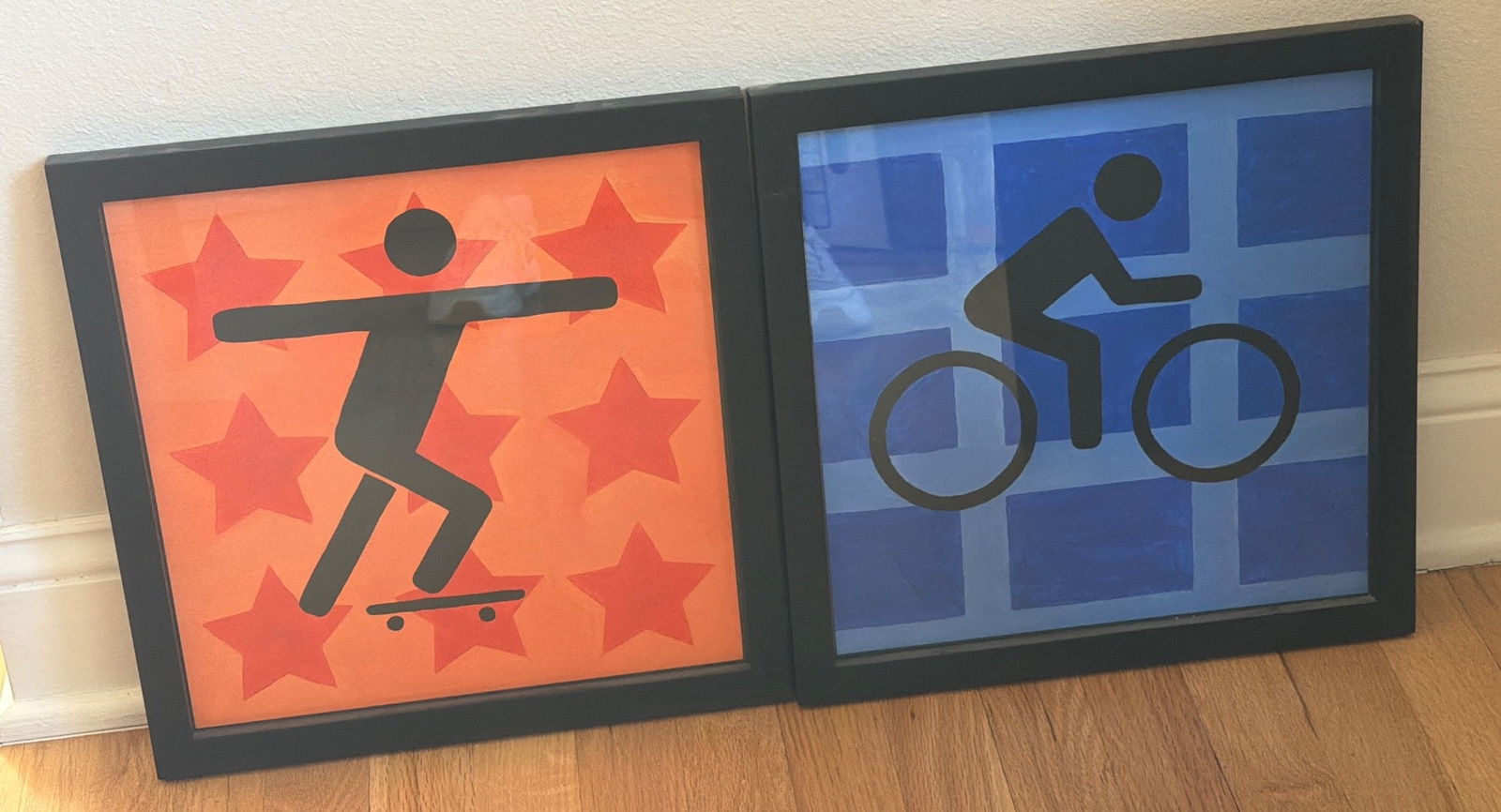 Framed Prints Featuring Skateboarder and Cyclist (1 of 2)