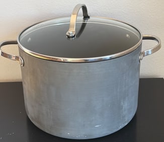 Calphalon Aluminum Stock Pot With Glass Lid