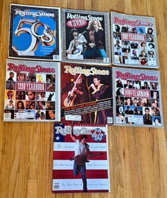Rolling Stone Magazine Collection, 7 Issues Featuring Decade and Yearbook Specials