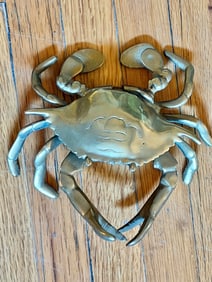 Solid Brass Crab-Shaped Bottle Opener or Nutcracker