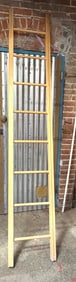 Wooden Ladder With Seven Steps and 105 cm Height
