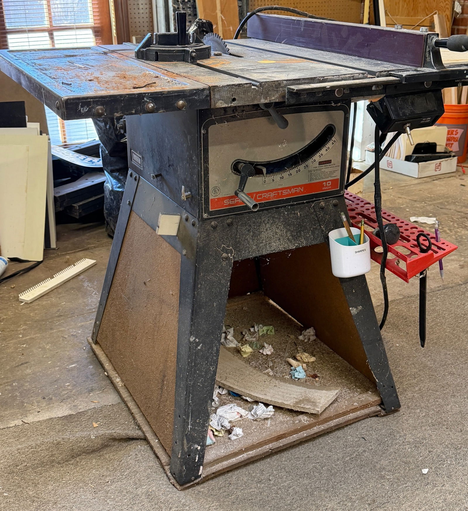 Sears Craftsman 10-Inch Table Saw with 4HP Motor, Model 113.12172 (1 of 6)