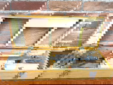 Metal Vernier Caliper in Wooden Storage Box