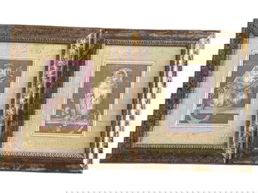 Two Framed Monkey Prints by Bombay Company