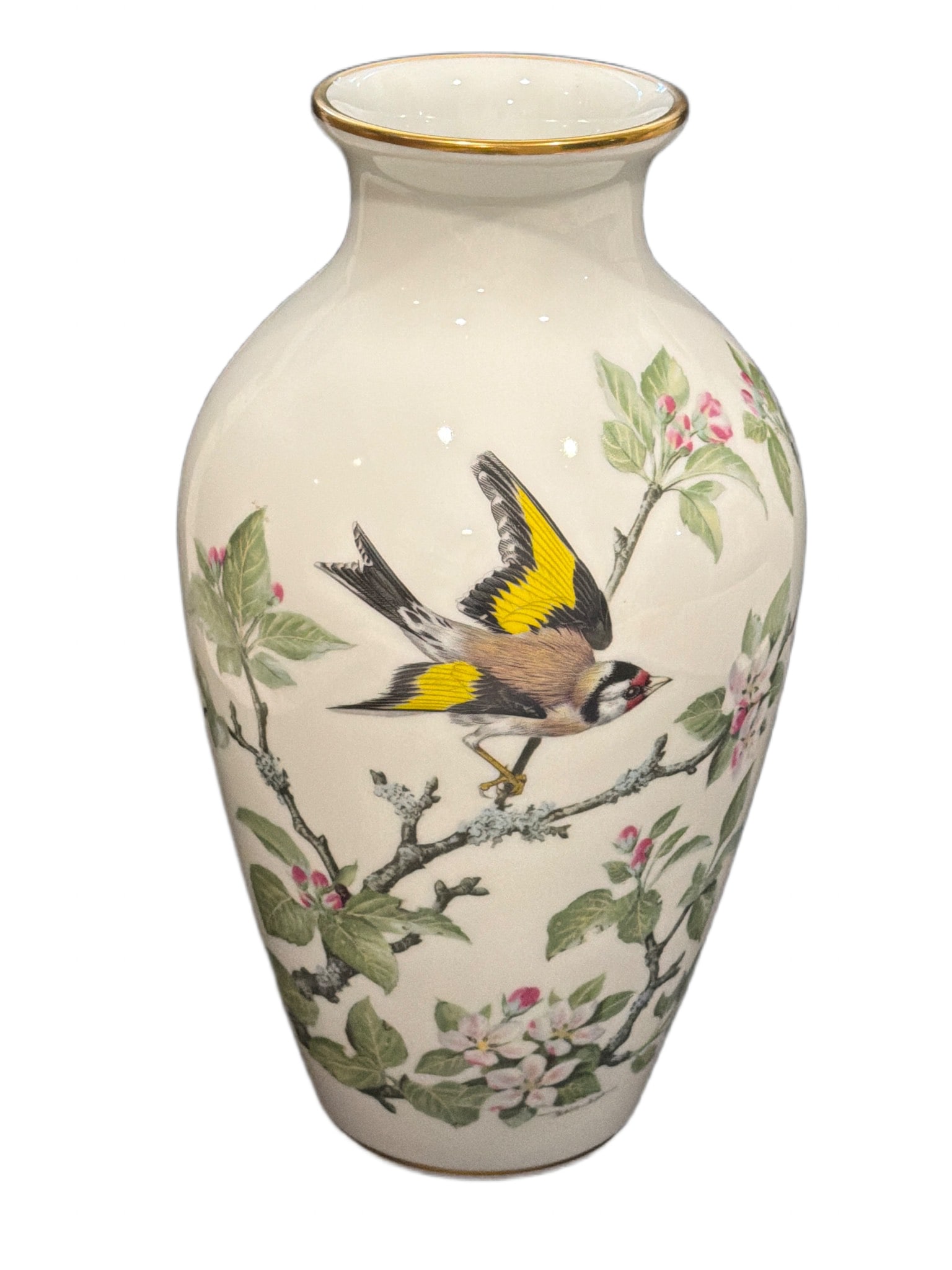 Franklin Porcelain Limited Edition ‘The Woodland Bird Vase’ by Basil Ede (1 of 3)