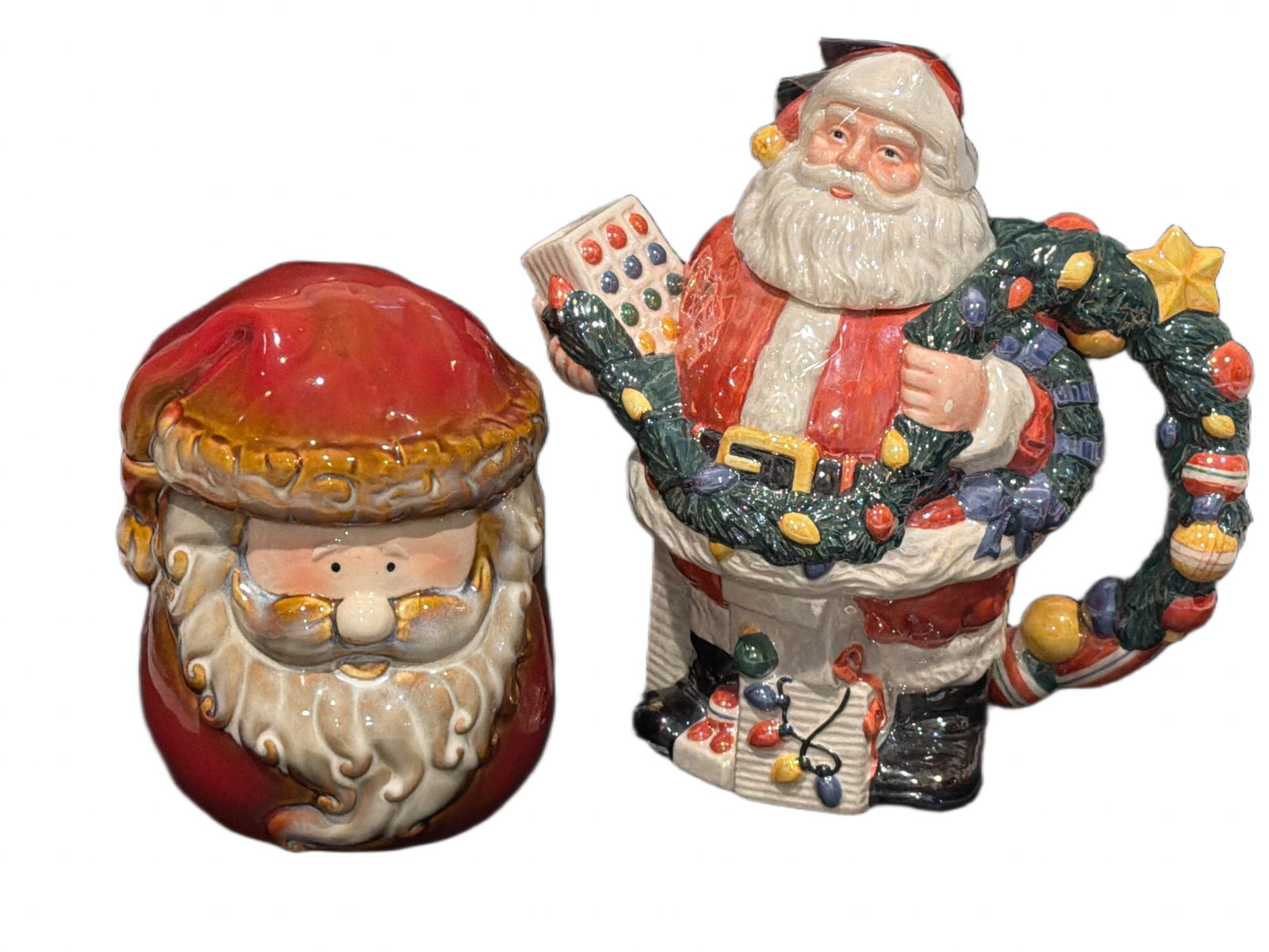 Gibson Everyday Santa Jar and Department 56 Santa Teapot (1 of 6)