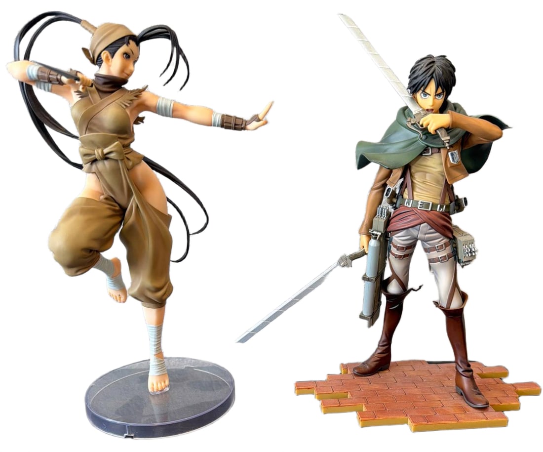 Anime Character Figurines on Custom Bases (1 of 2)