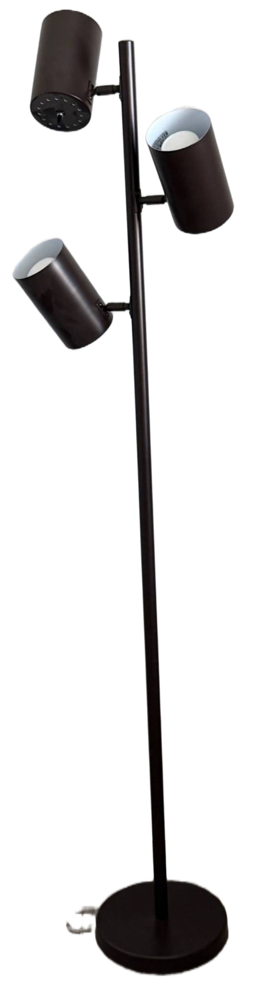 Three-Headed Adjustable Metal Floor Lamp in Dark Bronze Finish (1 of 1)
