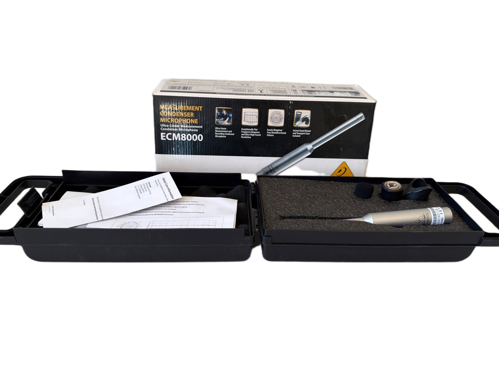 Behringer ECM8000 Measurement Condenser Microphone with Case and Accessories (1 of 2)