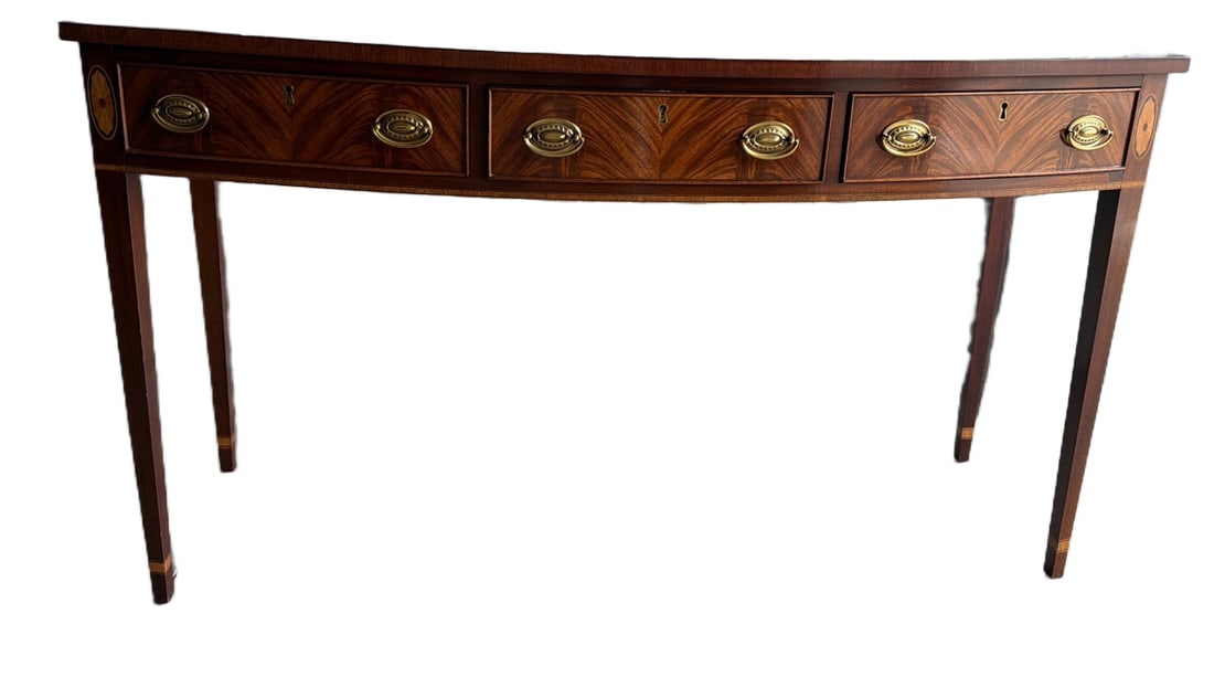 Federal-Style Mahogany Sideboard With Inlay and Brass Hardware (1 of 7)