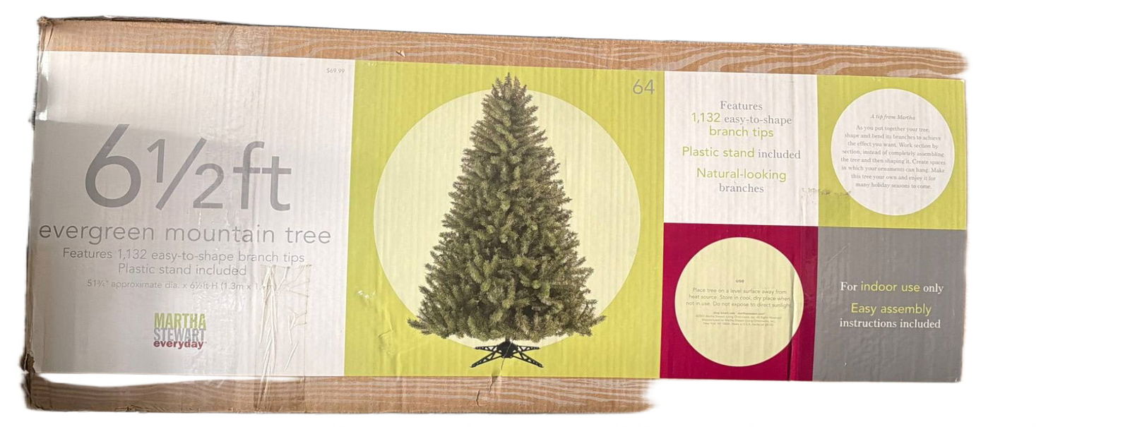 6.5-Foot Martha Stewart Everyday Evergreen Mountain Tree (1 of 3)