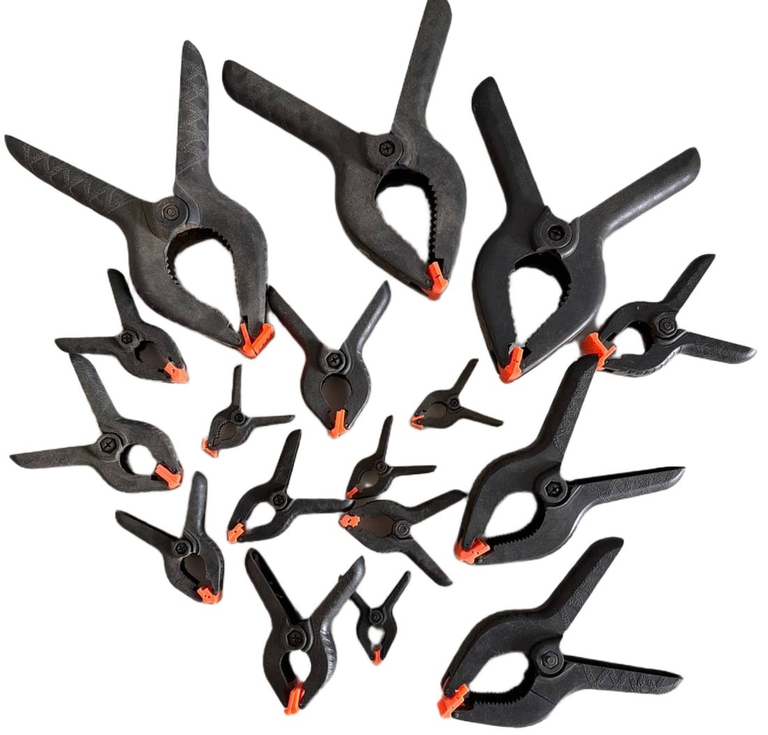 14 Spring Clamps with Plastic Grip Tips (1 of 2)