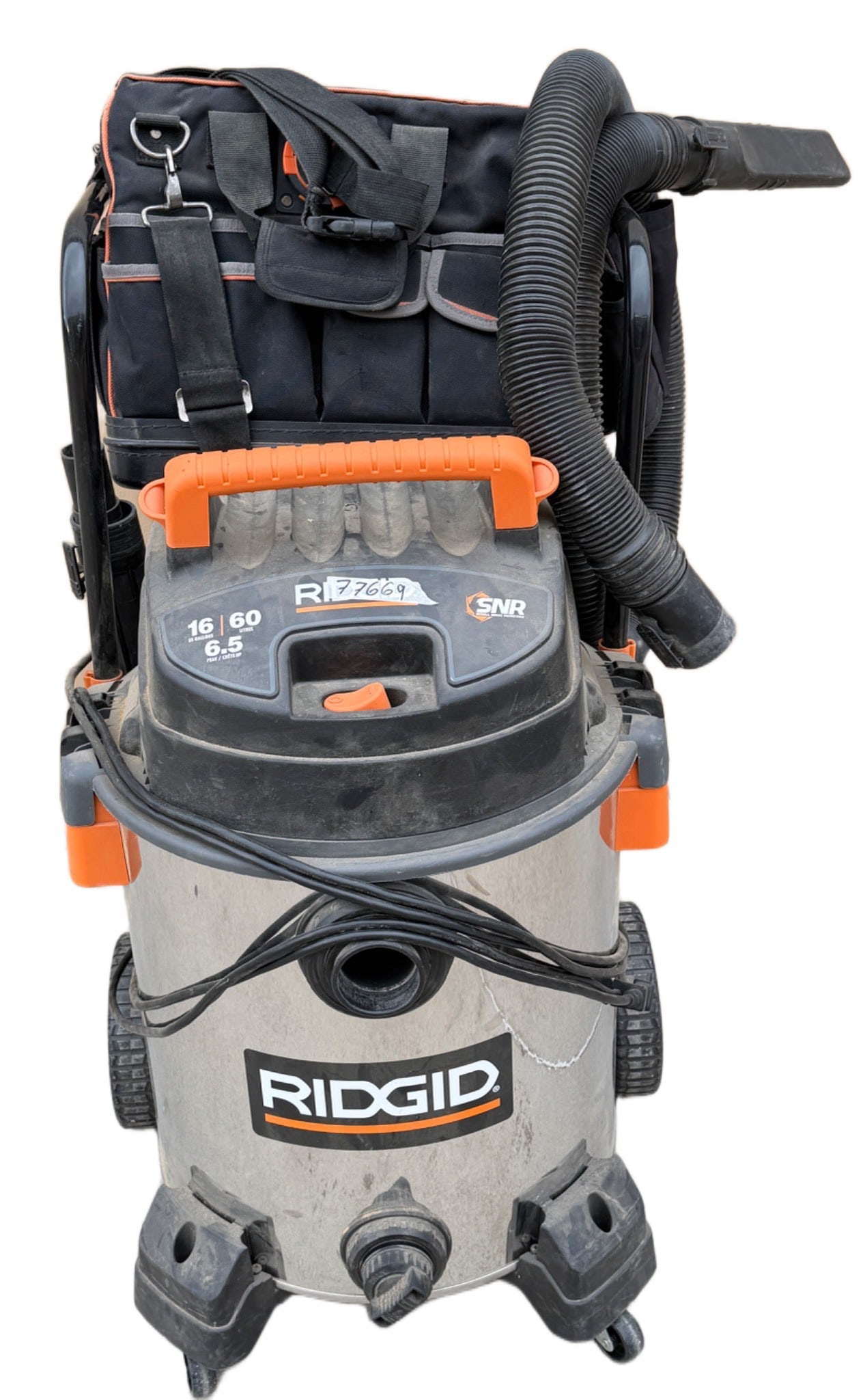Ridgid Stainless Steel 16-Gallon Wet/Dry Vacuum with 6.5 Peak HP and Accessories (1 of 4)