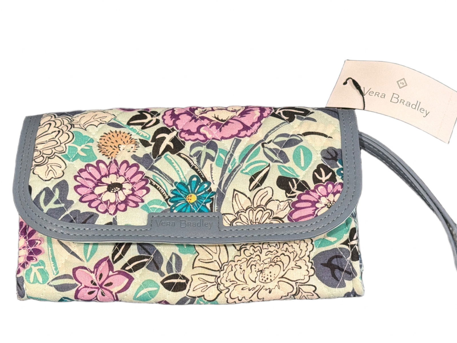 Vera Bradley Trimmed Wristlet with Floral Pattern (1 of 3)