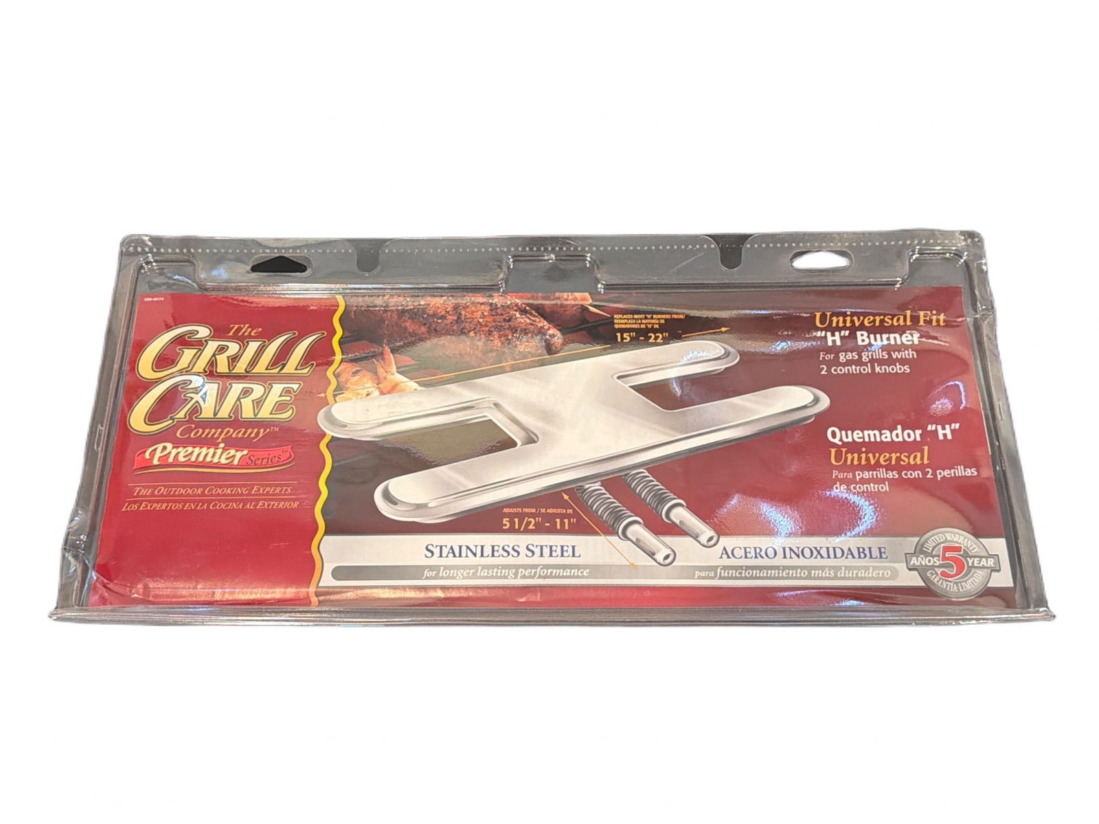 Universal Stainless Steel ‘H’ Replacement Burner for Gas Grills (1 of 3)